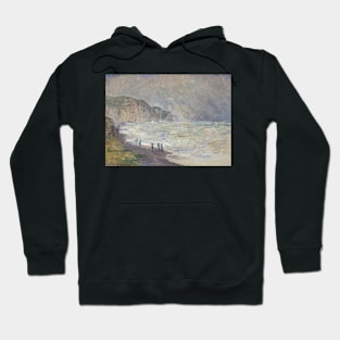 Heavy Sea at Pourville by Claude Monet Hoodie